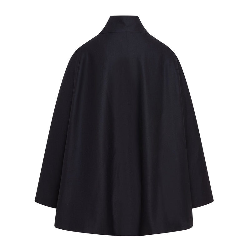 Women's Wool Victoria Cape - Navy