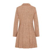 Women's Harris Tweed Coat - Zoe - Rust Herringbone