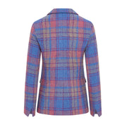 Women's Harris Tweed Jacket - Maggie - Pink/Blue Check