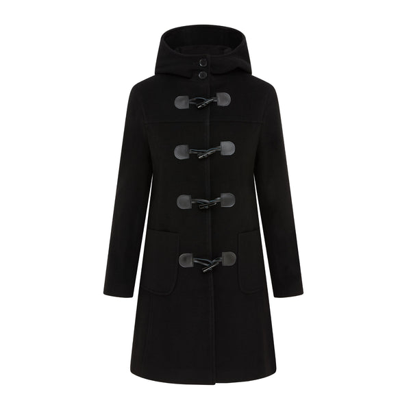Women's Duffle Coat in Black