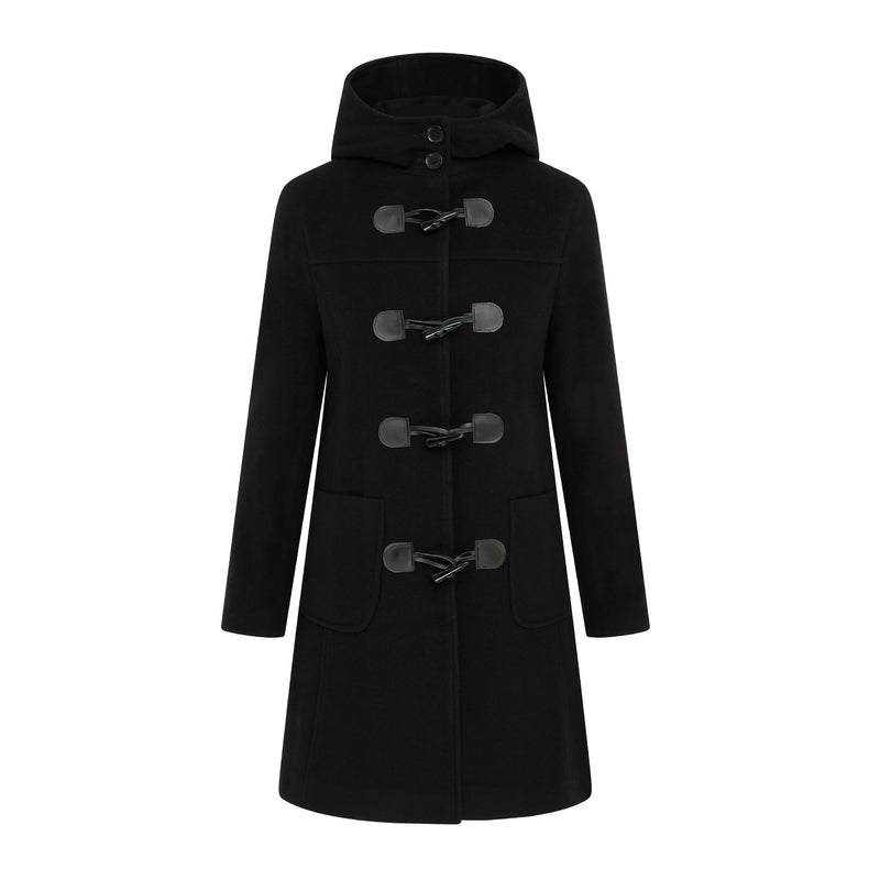 Women's Duffle Coat in Black