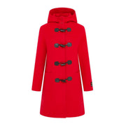 Women's Cashmere Duffle Coat in Red