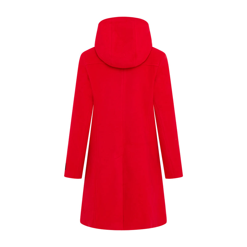 Women's Cashmere Duffle Coat in Red