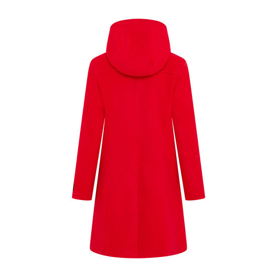 Women's Cashmere Duffle Coat in Red