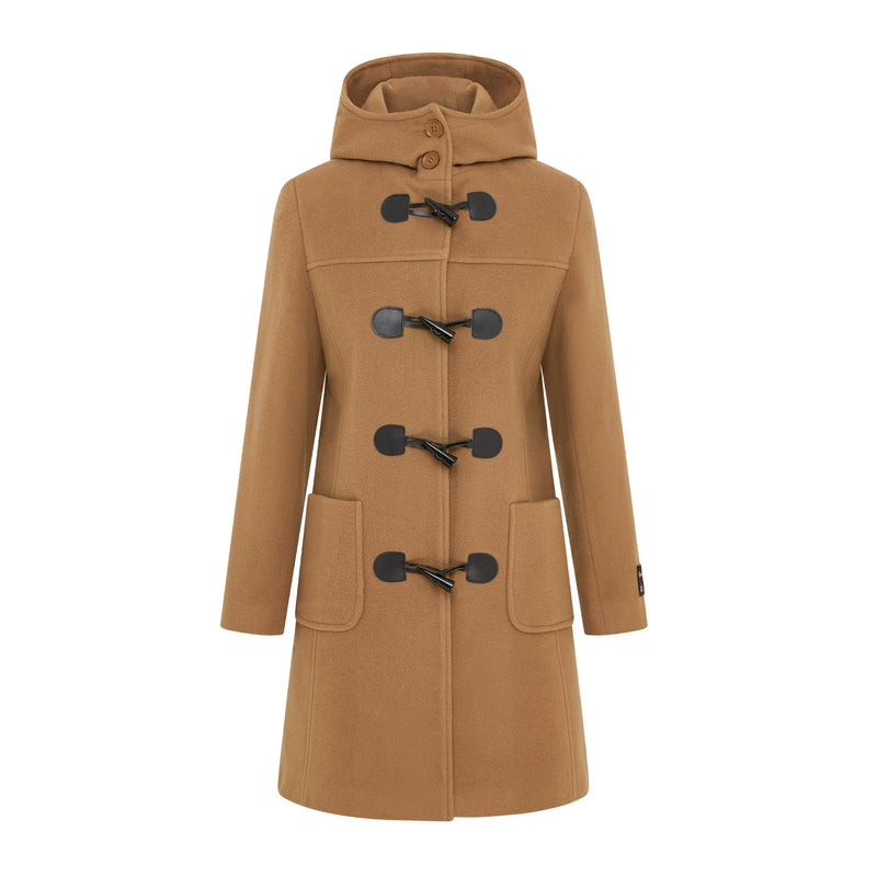 Ladies Duffle Coat in Camel