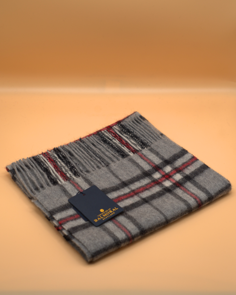 100% Cashmere Tartan Scarf by Balmoral