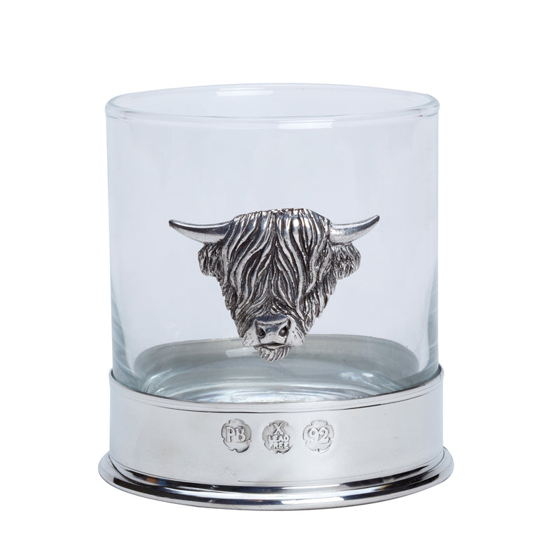 Whisky Glass - Highland Cow Emblem