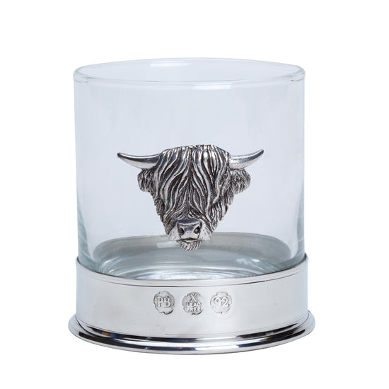 Whisky Glass - Highland Cow Emblem