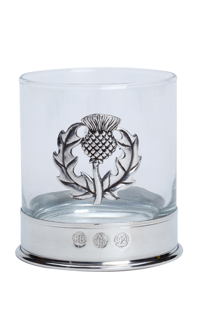 Whisky Glass - Thistle Emblem
