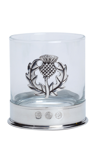 Whisky Glass - Thistle Emblem