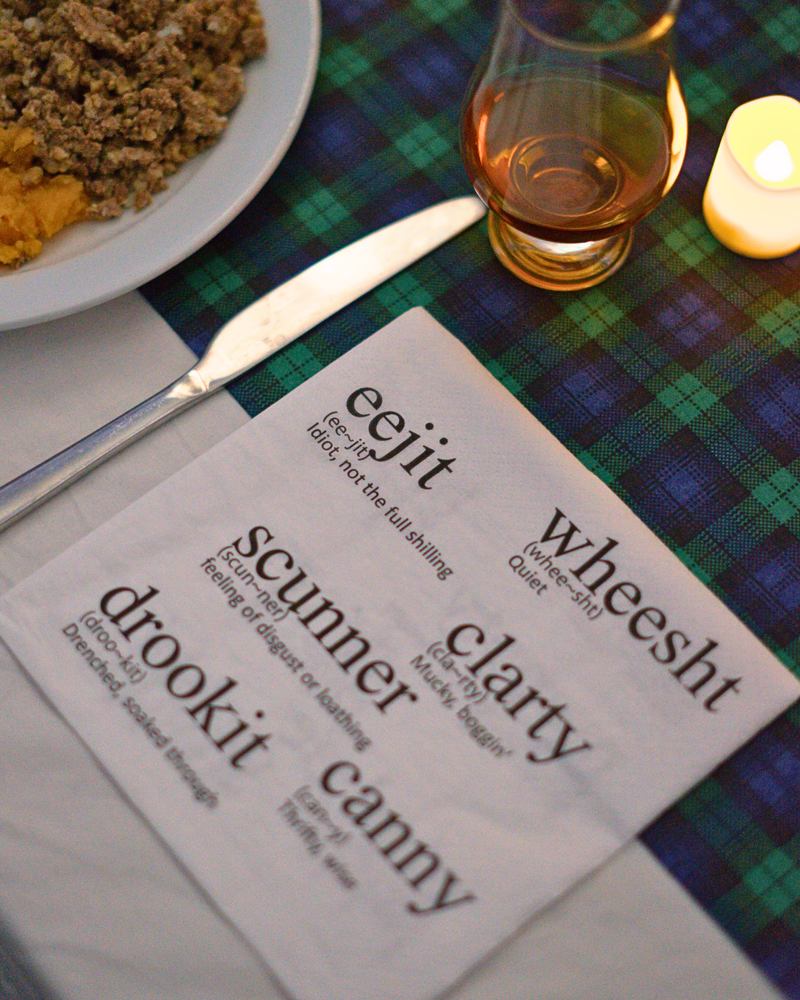 Auld Scots Words Napkins Serviettes (Pack of 20)