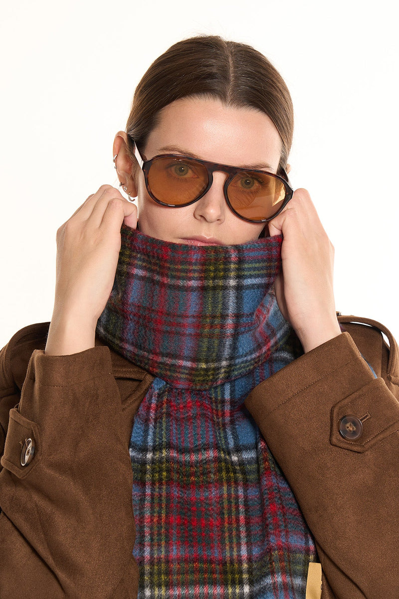100% Cashmere Tartan Scarf by Edinburgh Cashmere (Unisex)