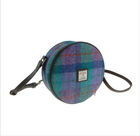 Harris Tweed Round Bag - Bannock