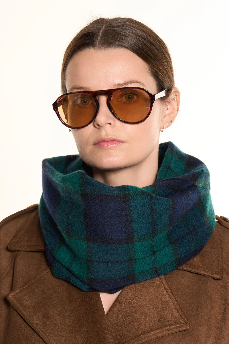 100% Cashmere Tartan Scarf by Edinburgh Cashmere (Unisex)