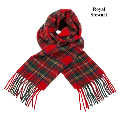 100% Cashmere Tartan Scarf by Balmoral