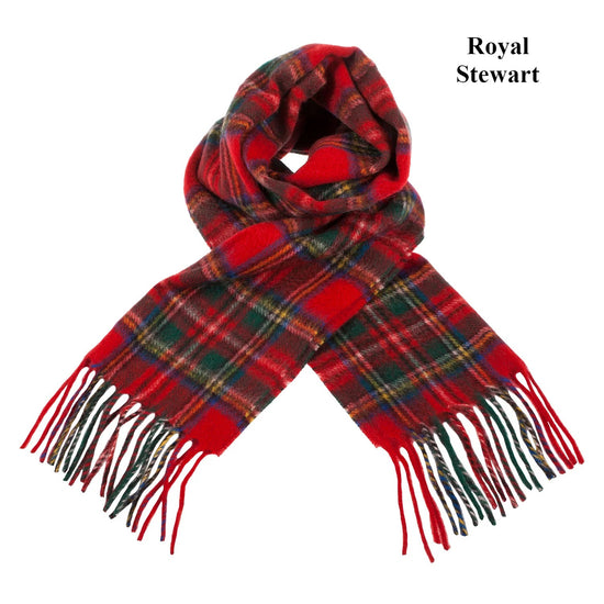 100% Cashmere Tartan Scarf by Balmoral