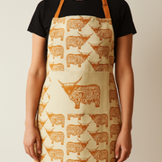Highland Cow Design Apron