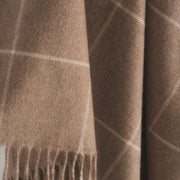 Scottish Made Natural Cashmere Throw - 3 Colours by Lovat Mills