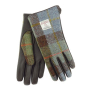 Harris Tweed Brown Leather & Harris Tweed Gloves