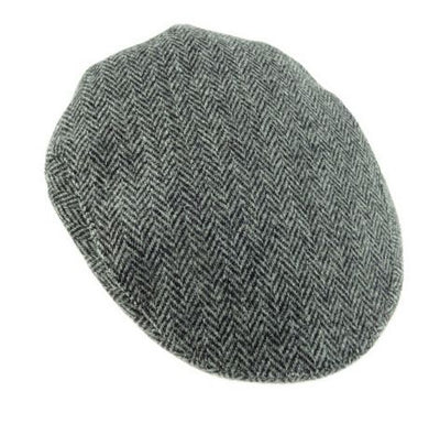 Harris Tweed Tartan Flat Cap - One Size