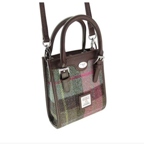Harris Tweed Tall Mini Tote Bag - Keltie