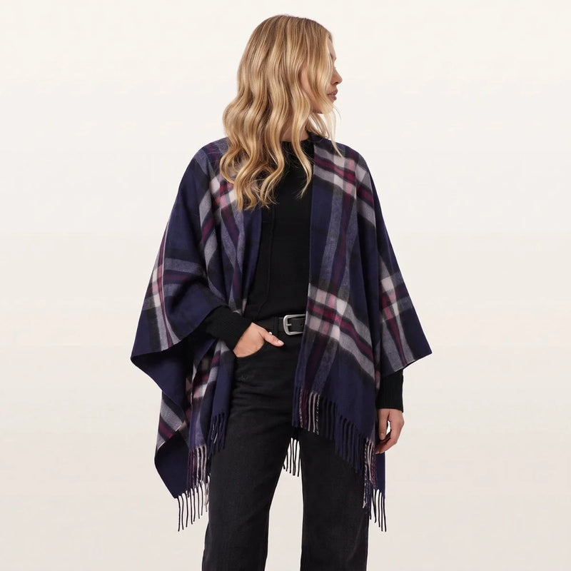 Women's Tartan Lambswool Mini Cape