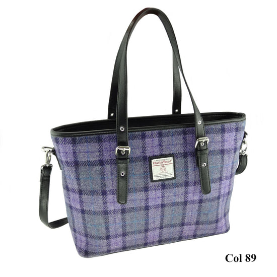 Harris Tweed Large Spey Tote Bag with Shoulder Straps - 2 Colours