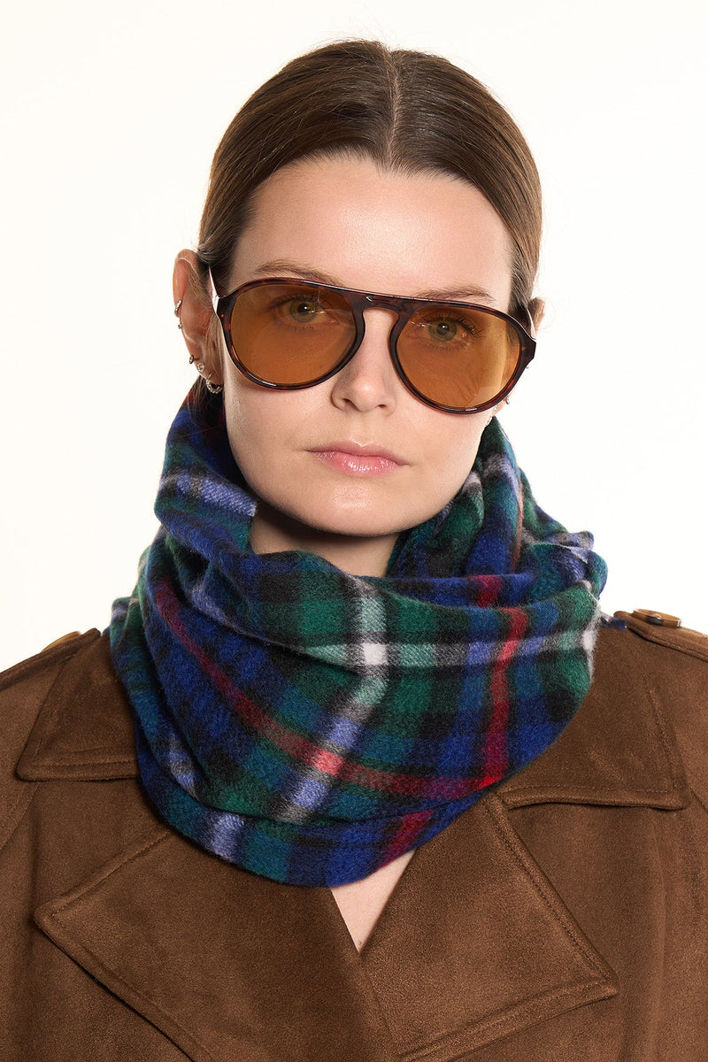 100% Cashmere Tartan Scarf by Edinburgh Cashmere (Unisex)