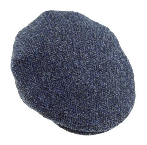 Harris Tweed Tartan Flat Cap - One Size