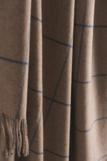 Scottish Made Natural Cashmere Throw - 3 Colours by Lovat Mills