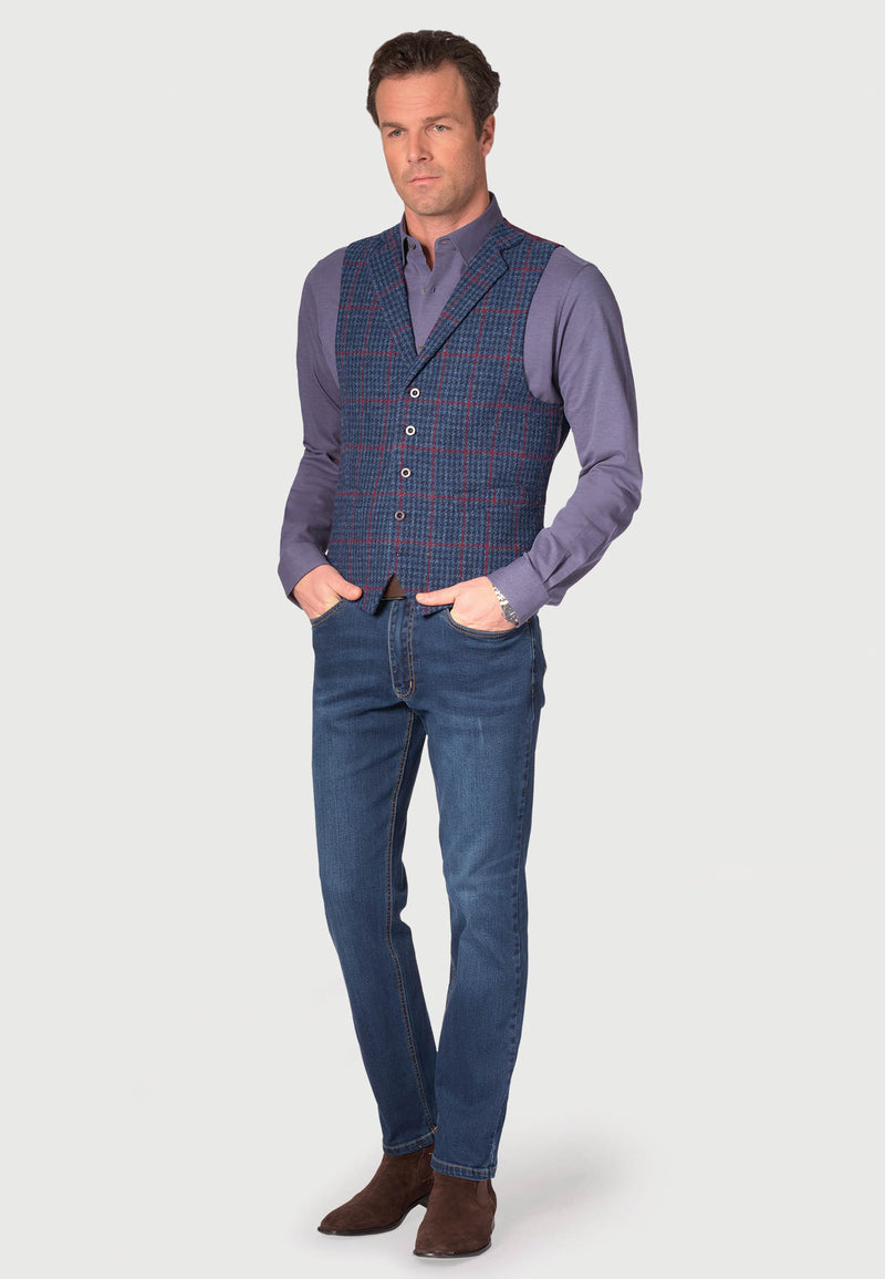 Men's Harris Tweed Waistcoat - Perth