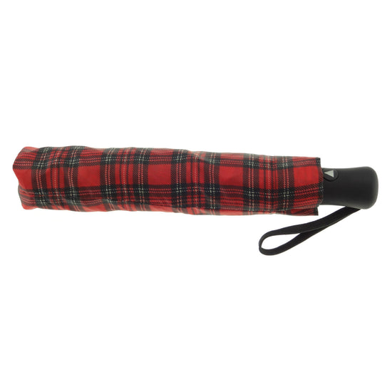 Compact Umbrella - Red Tartan