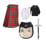 Childrens 4 Piece Kilt Outfit - 3 Tartans