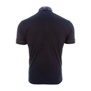 Men's Navy with tartan collar Scotland Football Top
