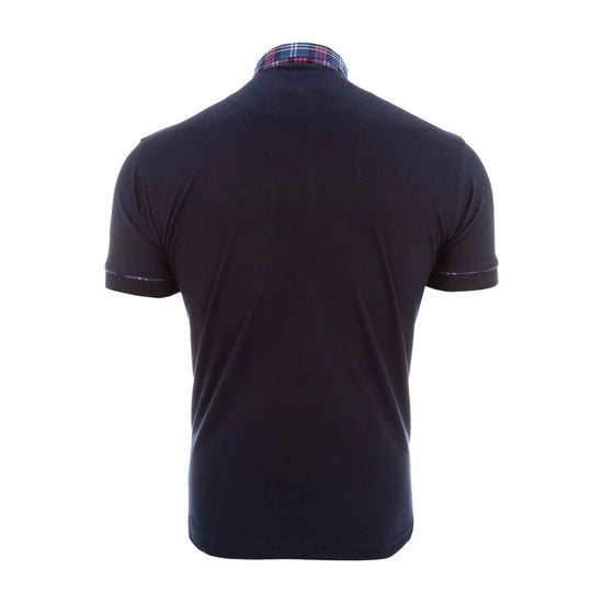 Men's Navy with tartan collar Scotland Football Top