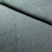 Scottish Made 100% Lambswool Waxed Back Throw by Lovat Mills - Sea Grass