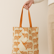 Highland Cow Tote Shopping Bag