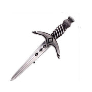 Thistle Pommel Dagger Kilt Pin - Antique Finish
