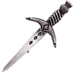 Thistle Pommel Dagger Kilt Pin - Antique Finish