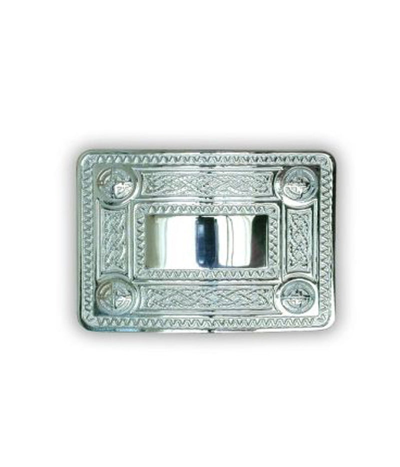 Celtic Knot Belt Buckle - Chrome Finish