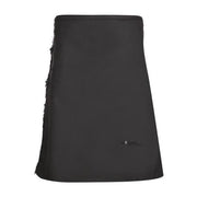 Men's Kilt, 8 Yard Polyviscose - Plain Black