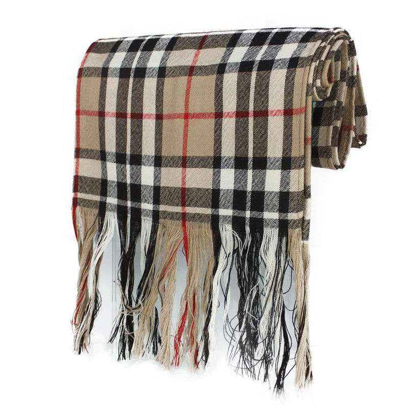 100% Wool Tartan Sash - Thomson Camel Modern