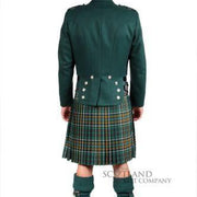 Green Prince Charlie Jacket & vest, Scottish Made