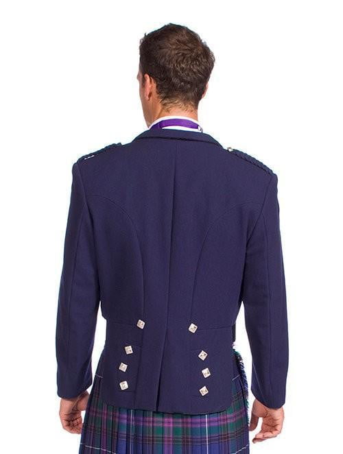 Navy Prince Charlie Jacket with 5 Button Vest - Made to Order