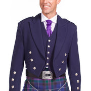 Navy Prince Charlie Jacket with 5 Button Vest - Made to Order