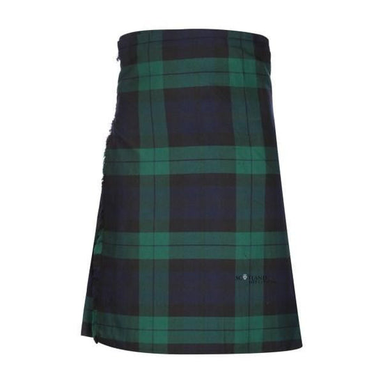 Men's Kilt, 8 Yard Polyviscose - Black Watch Modern