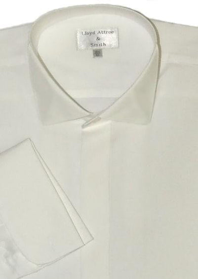 Victorian Wing Collar Dress Shirt - Ivory - CLEARANCE