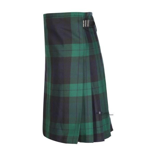 Boys Casual Polyviscose Kilt - Black Watch