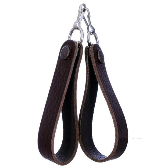 Brown Leather Sporran Suspender - Link Design