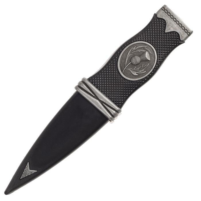 Thistle Emblem Safety Sgian Dubh - Antique